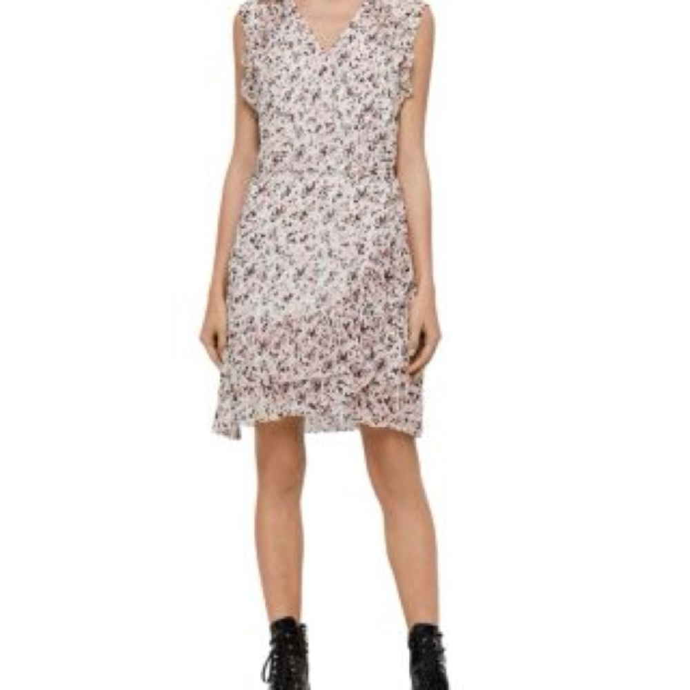 ALLSAINTS Priya Freefall Wrap Mini Dress, XS - Picture 4 of 14